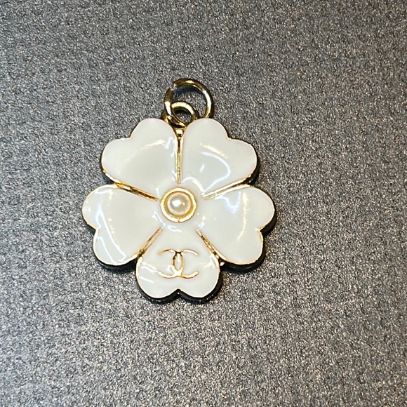 CHANEL Jewelry - Authentic Chanel Stamped Pearl Zipper pull